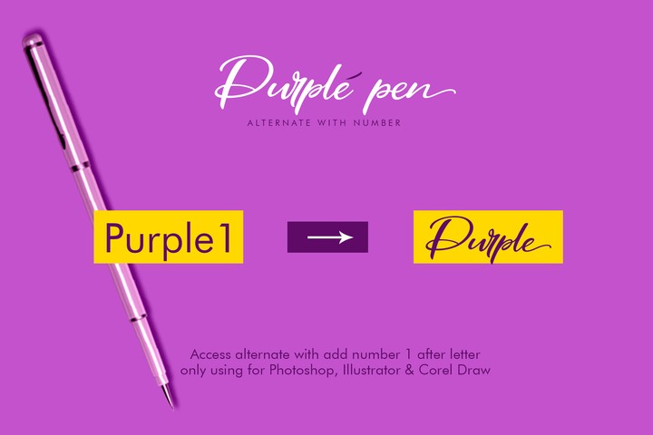 Example font Purple Pen #5